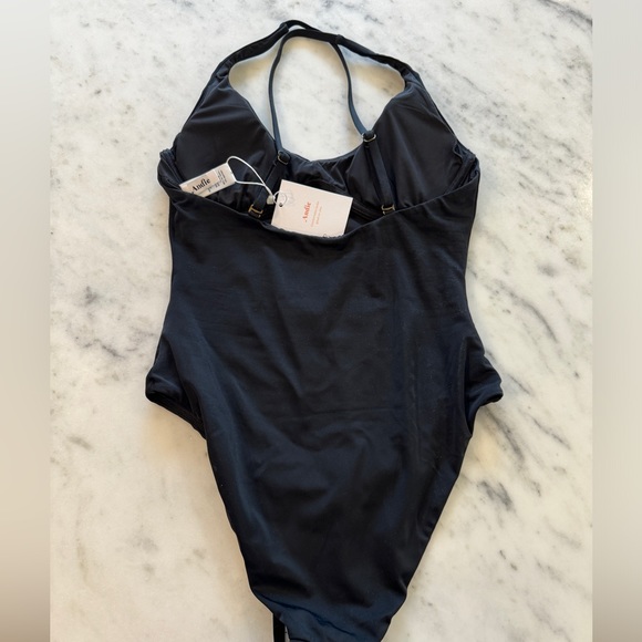 NWT Andie Swim The Baia One Piece - Eco Nylon - Black size Small - Picture 6 of 7